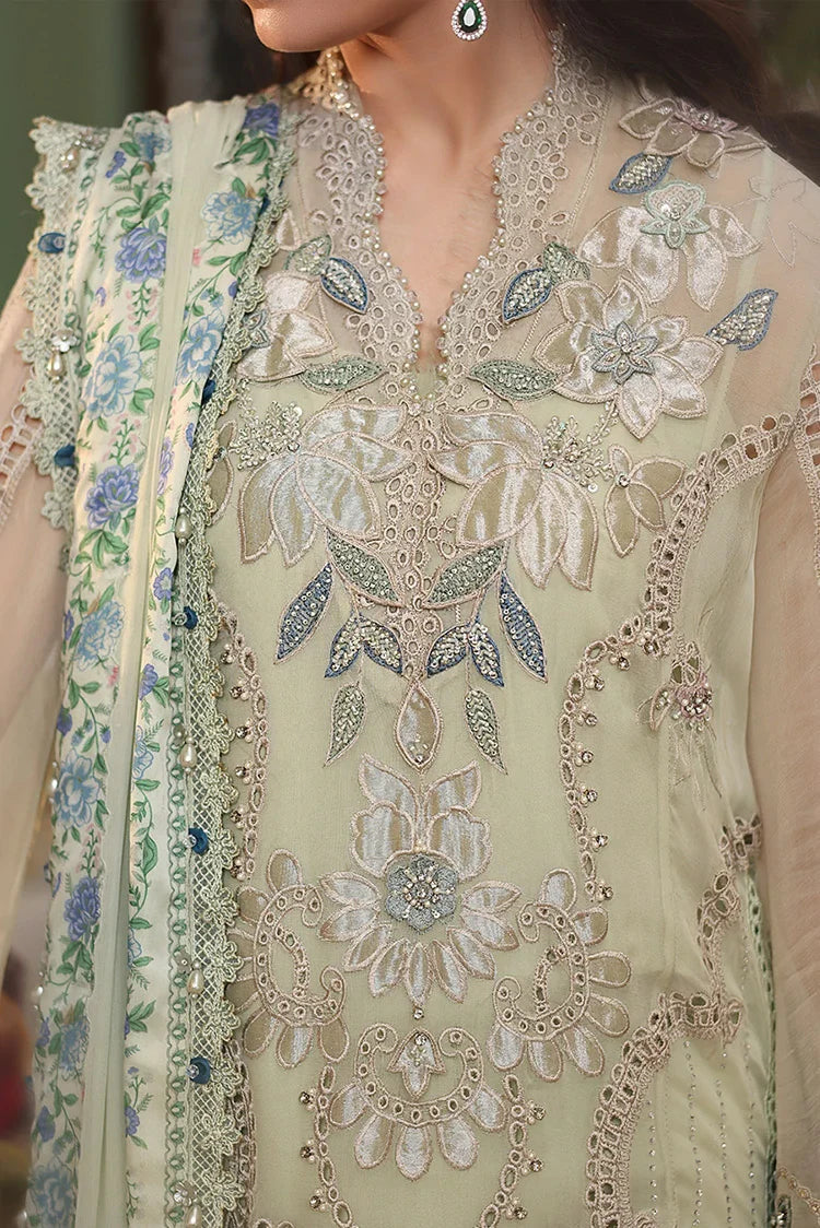 Noorza Hand Embellished Luxury Chiffon 3-Piece Suit