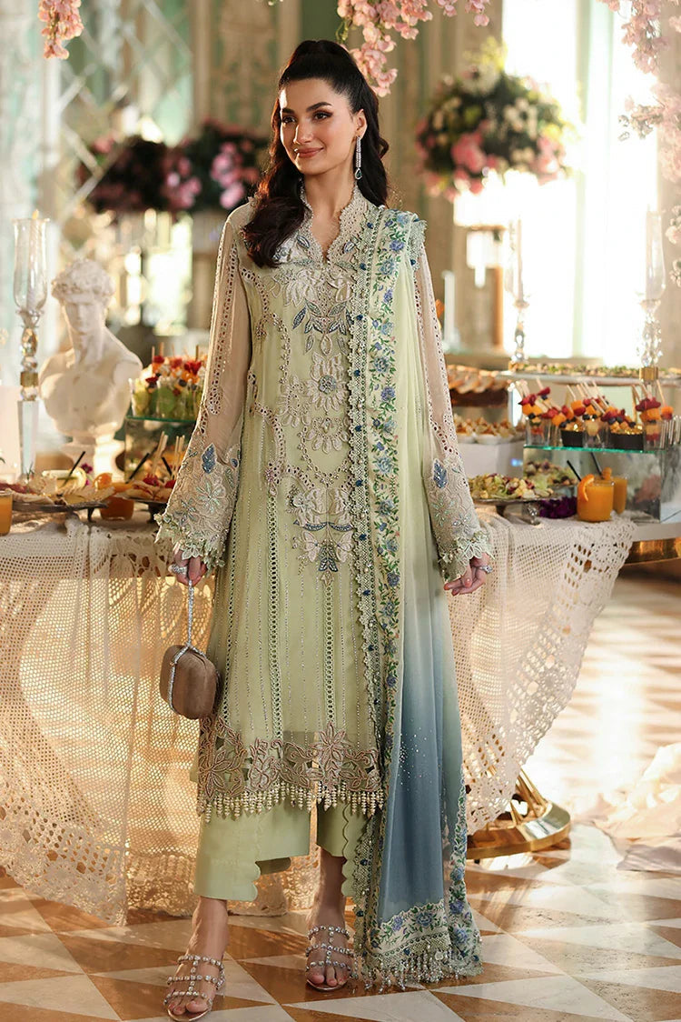 Noorza Hand Embellished Luxury Chiffon 3-Piece Suit