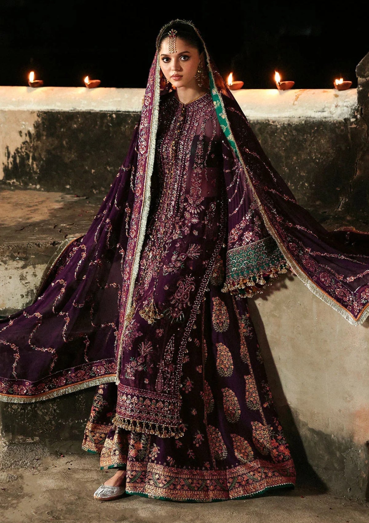 Zarqash Embroidered Chiffon 3-Piece Suit