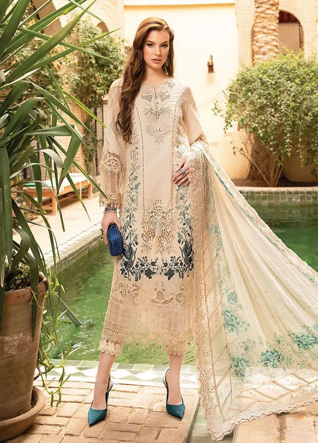 Mehraal Embroidered Luxury Lawn 3-Piece Suit