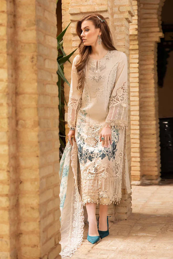 Mehraal Embroidered Luxury Lawn 3-Piece Suit