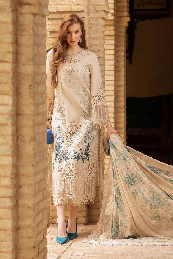 Mehraal Embroidered Luxury Lawn 3-Piece Suit