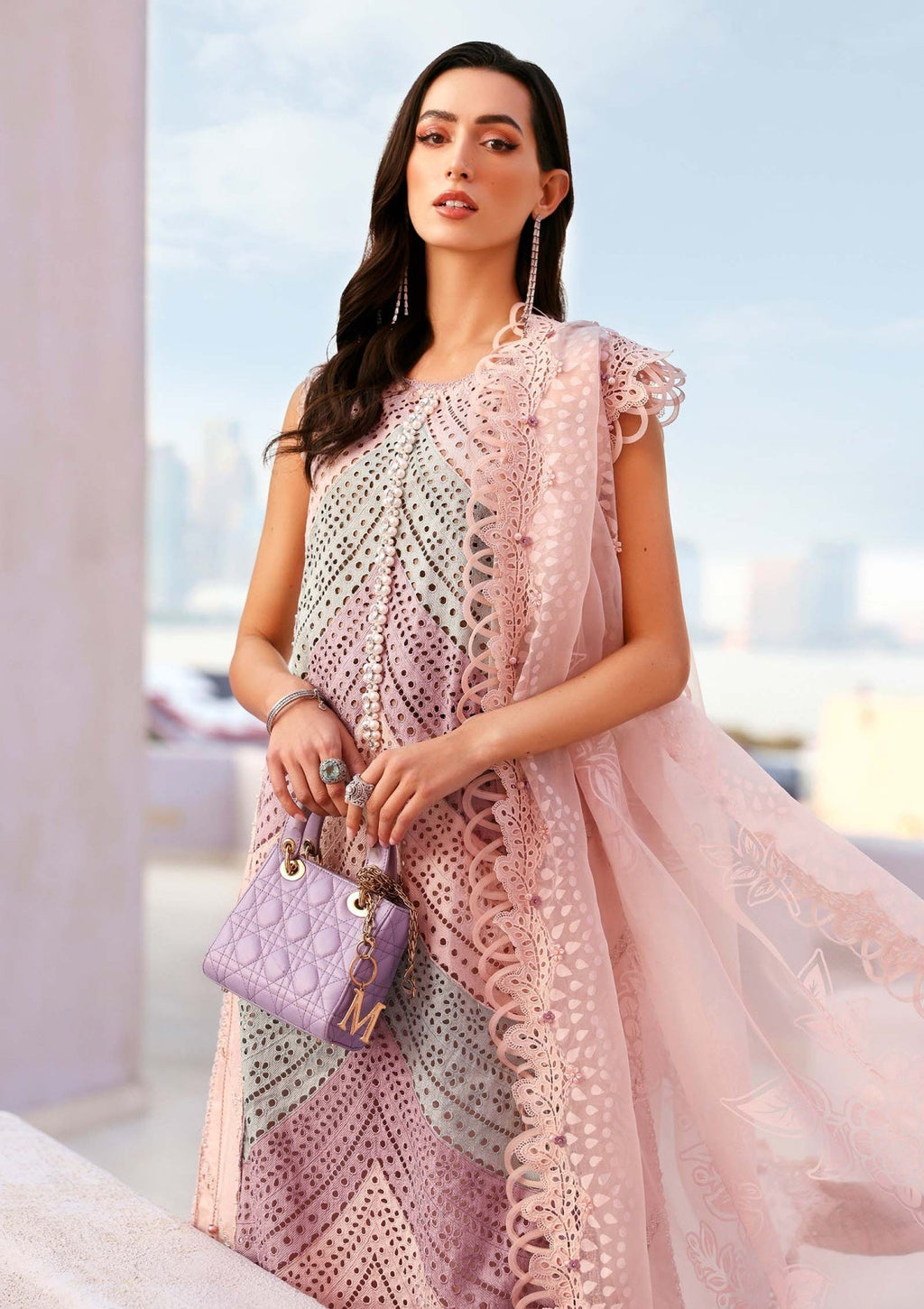 Nayelah Hand Embellished Luxury Lawn 3-Piece Suit