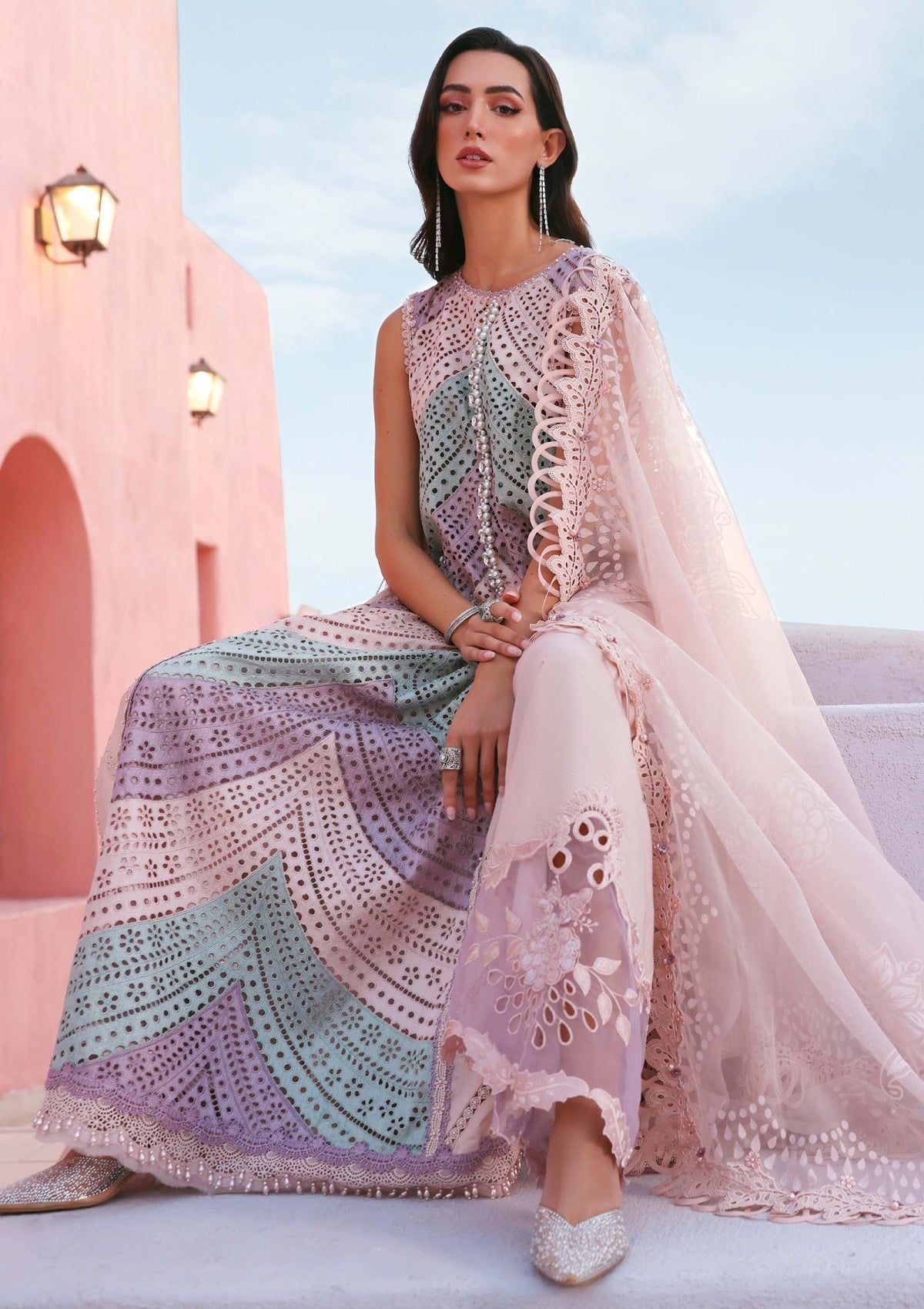 Nayelah Hand Embellished Luxury Lawn 3-Piece Suit