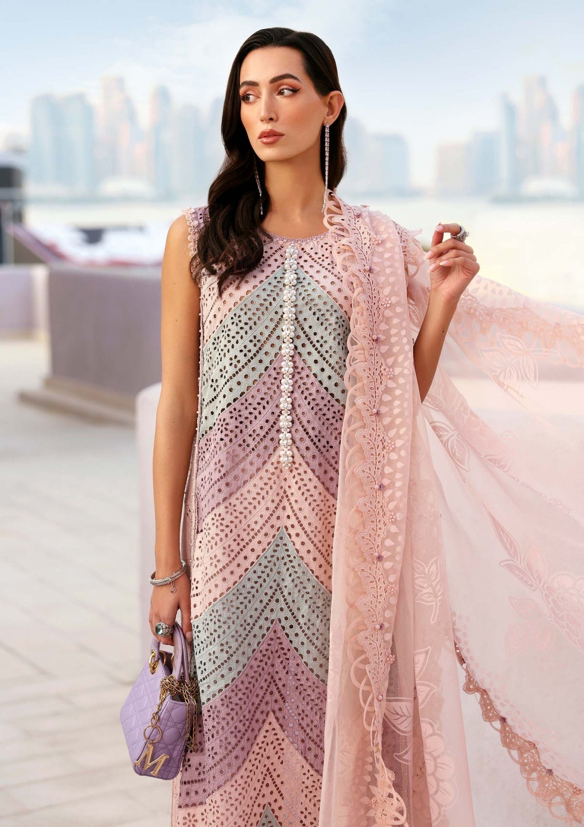 Nayelah Hand Embellished Luxury Lawn 3-Piece Suit
