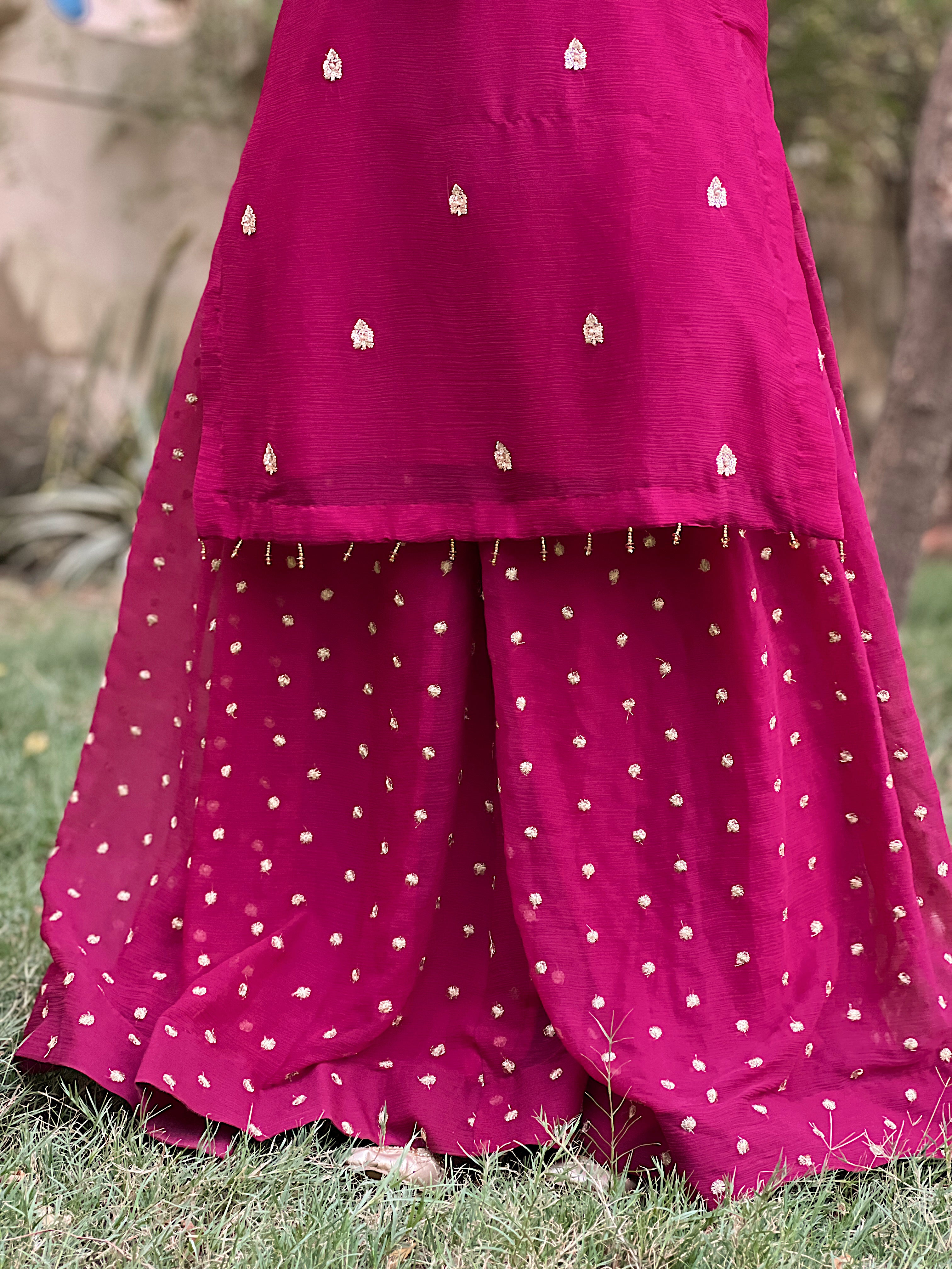 Alvirah Pink Lehenga
