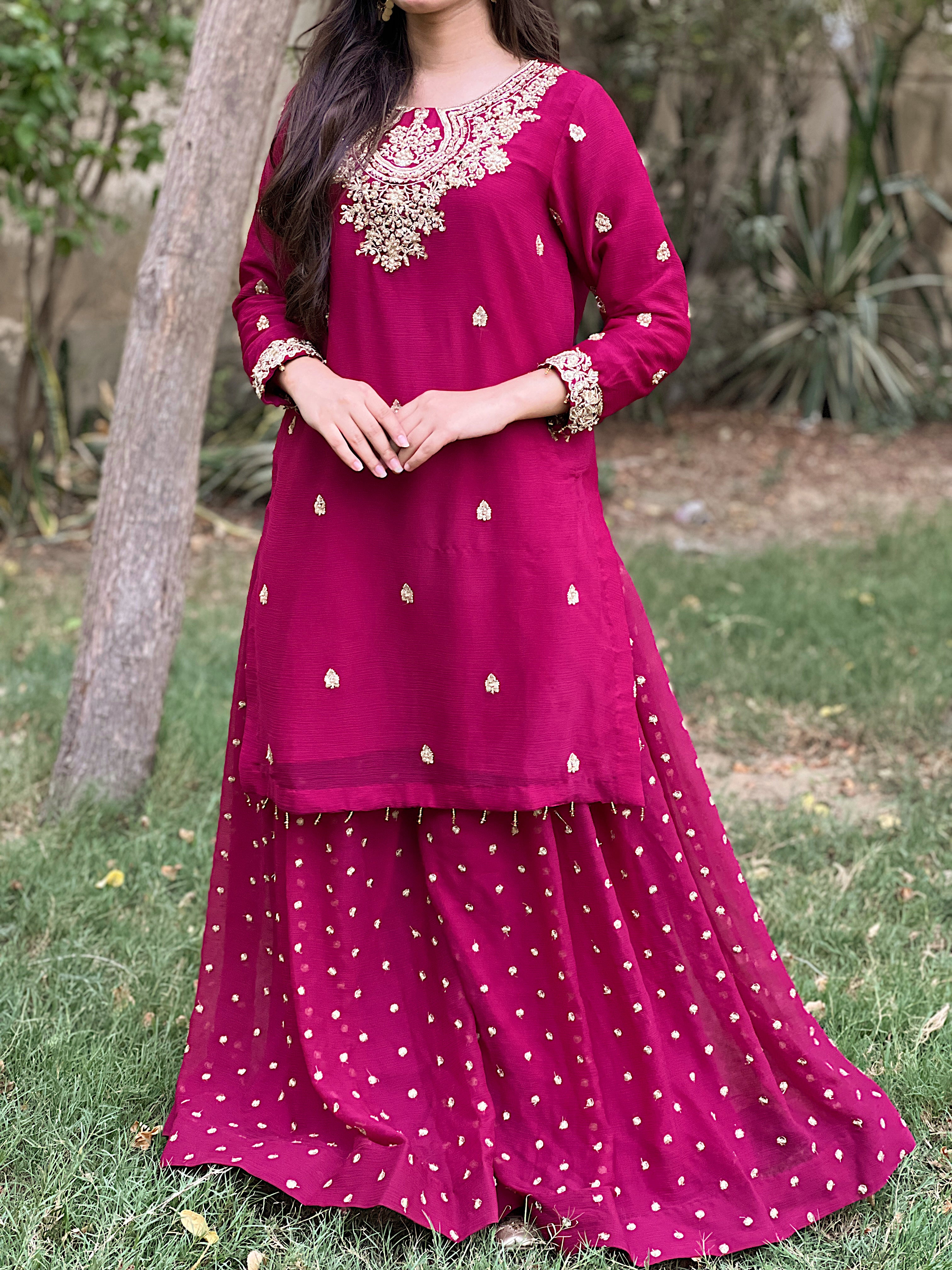 Alvirah Pink Lehenga