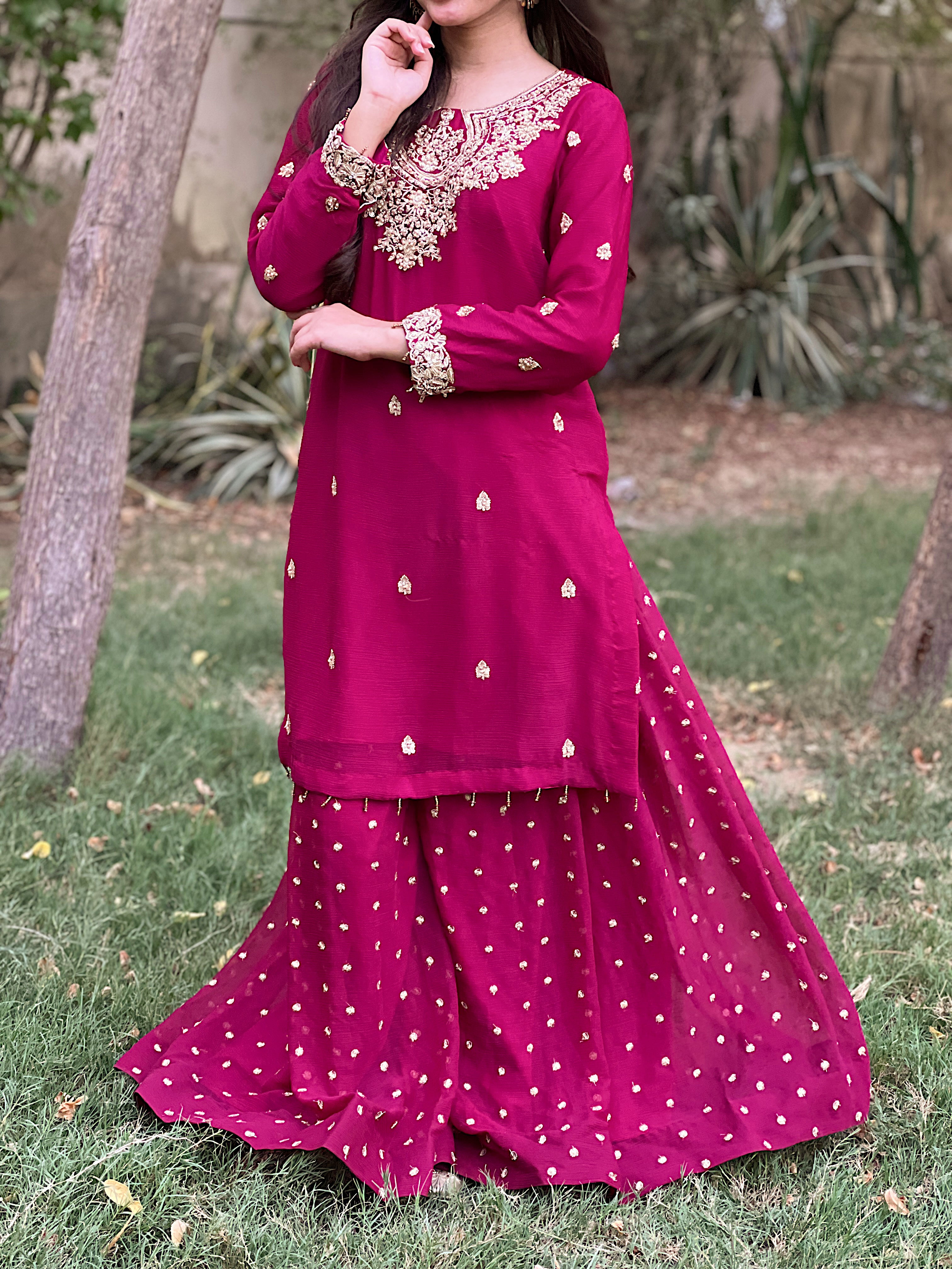 Alvirah Pink Lehenga