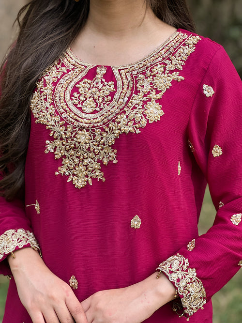 Alvirah Pink Lehenga