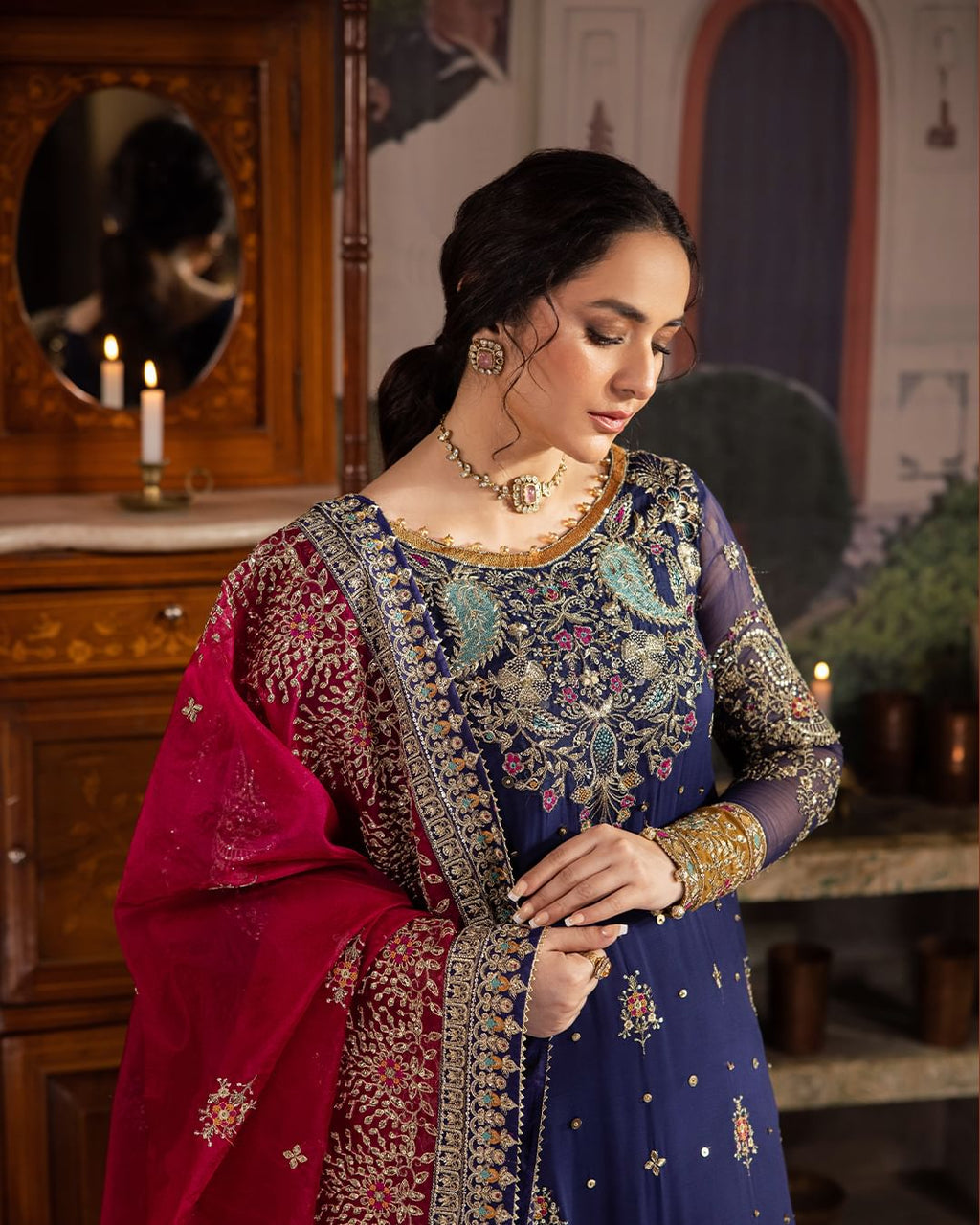 Zarmina Embroidered Chiffon 3-Piece Suit