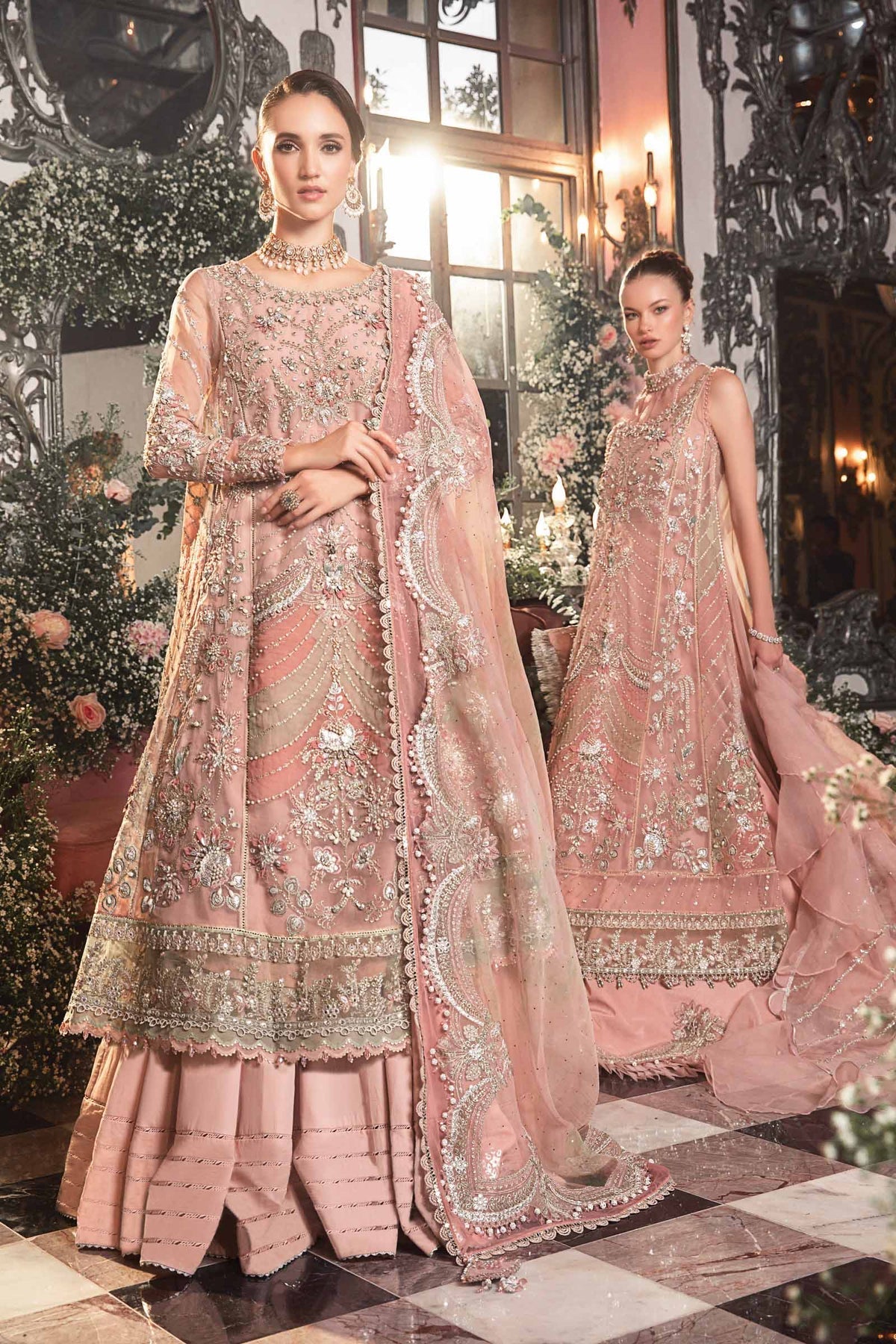 Roshanara Embroidered Wedding 3-Piece Suit