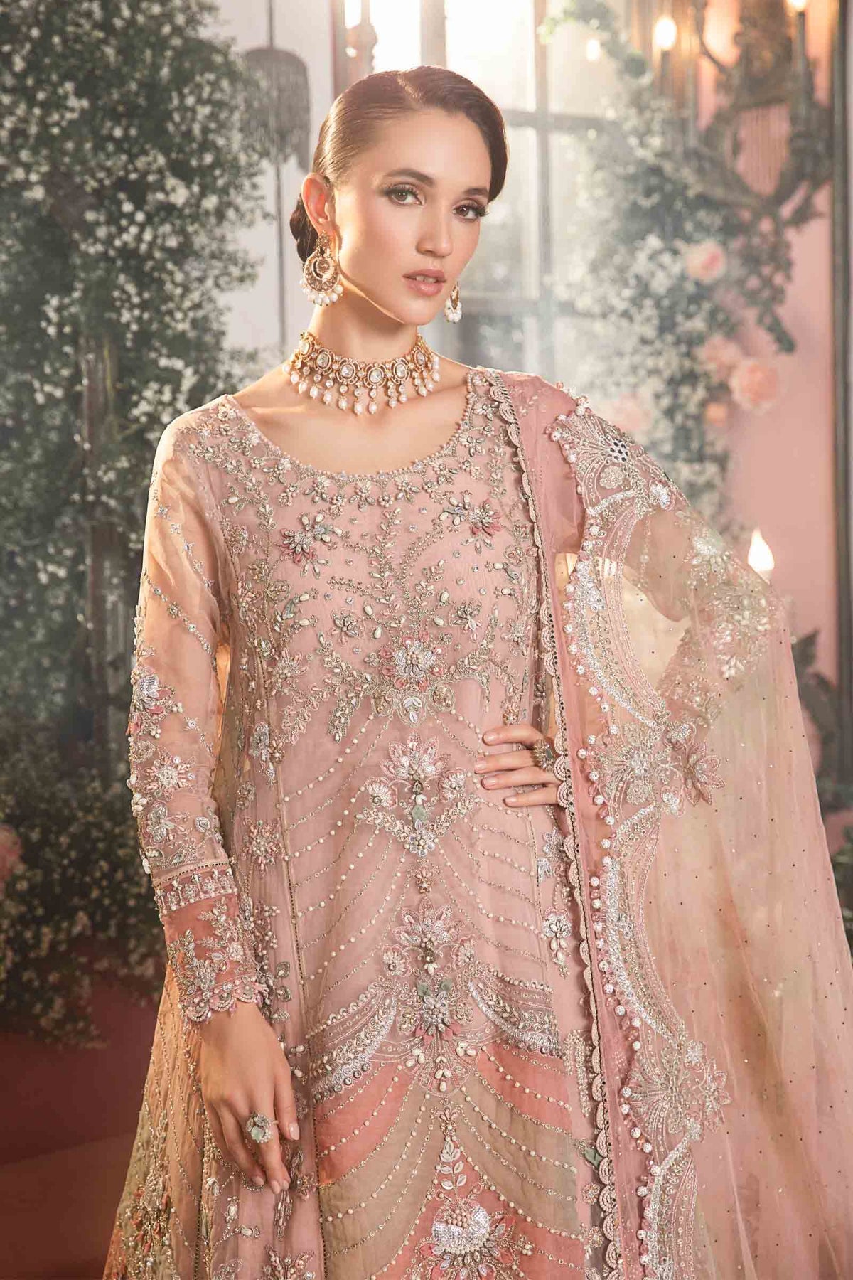 Roshanara Embroidered Wedding 3-Piece Suit