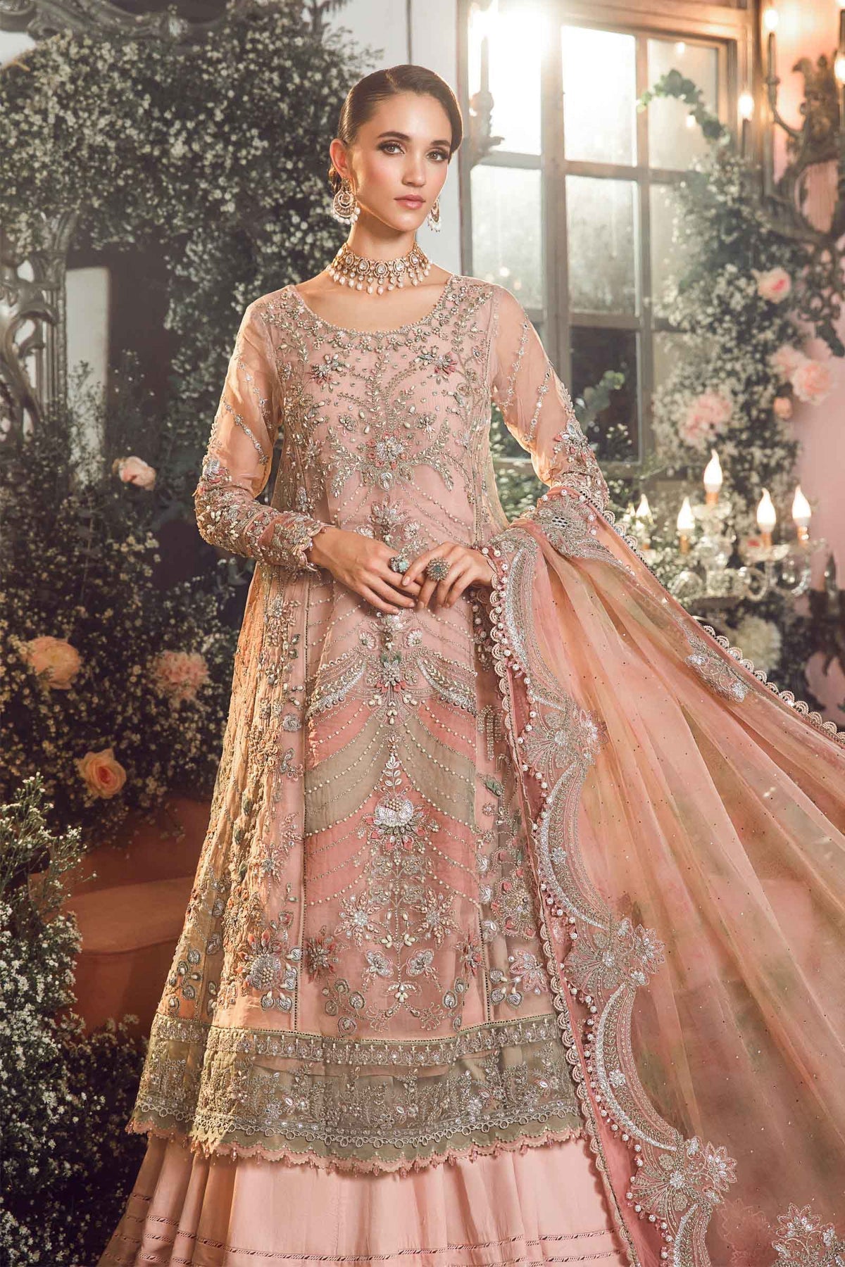 Roshanara Embroidered Wedding 3-Piece Suit