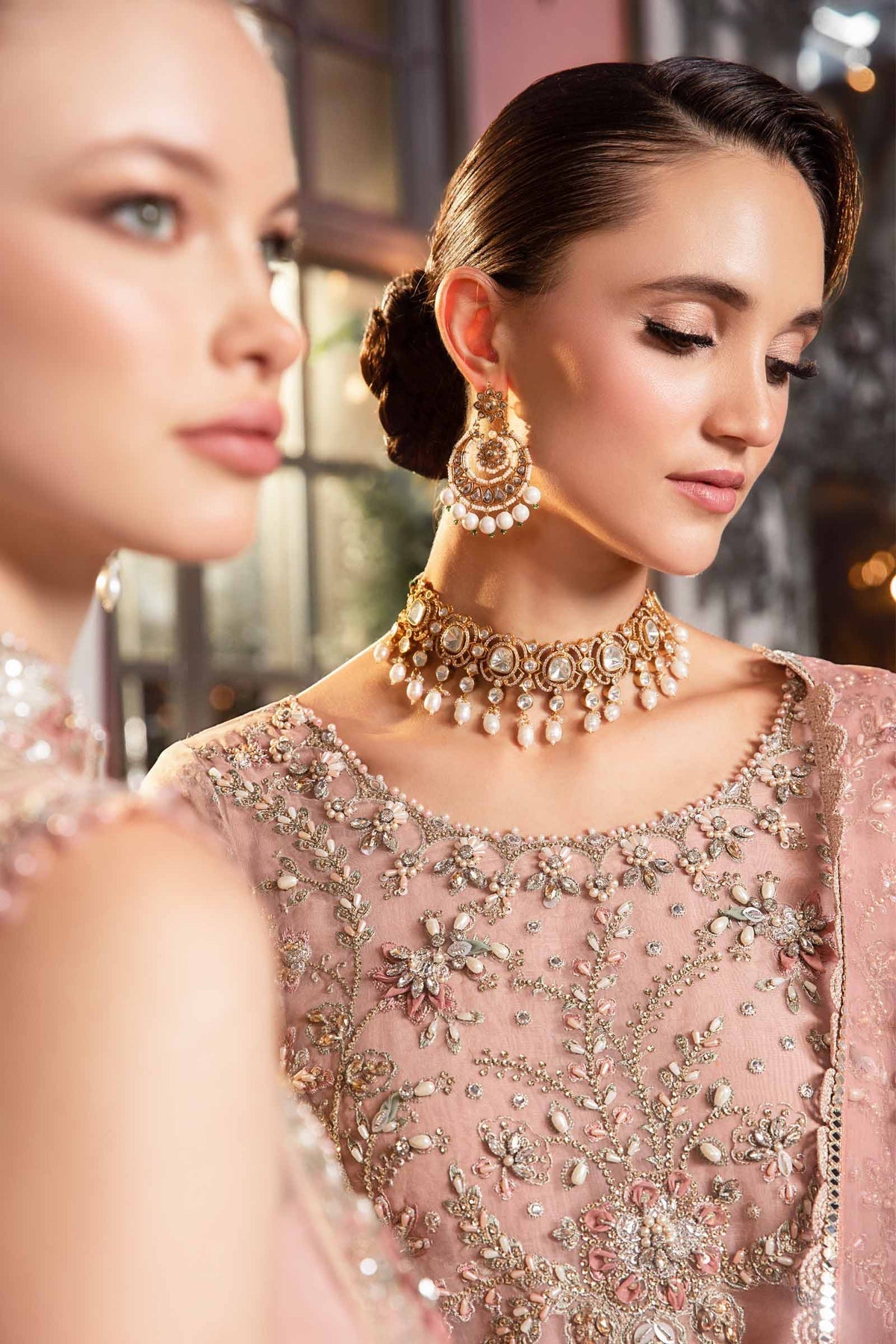 Roshanara Embroidered Wedding 3-Piece Suit
