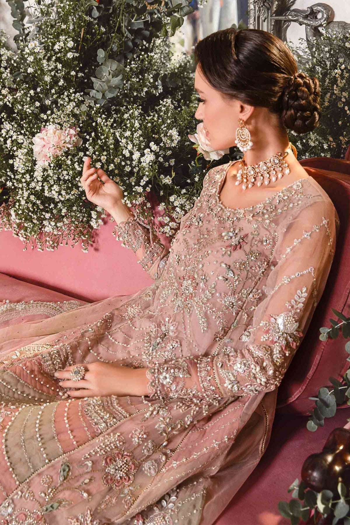 Roshanara Embroidered Wedding 3-Piece Suit