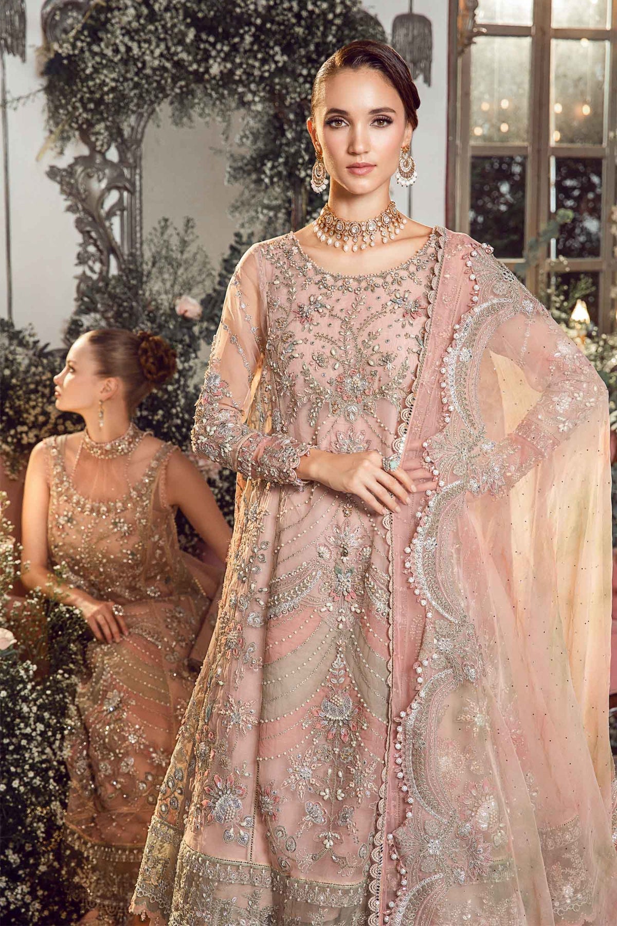 Roshanara Embroidered Wedding 3-Piece Suit