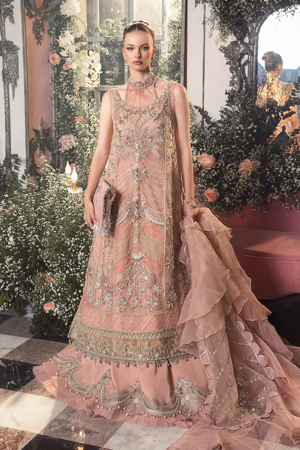 Roshanara Embroidered Wedding 3-Piece Suit