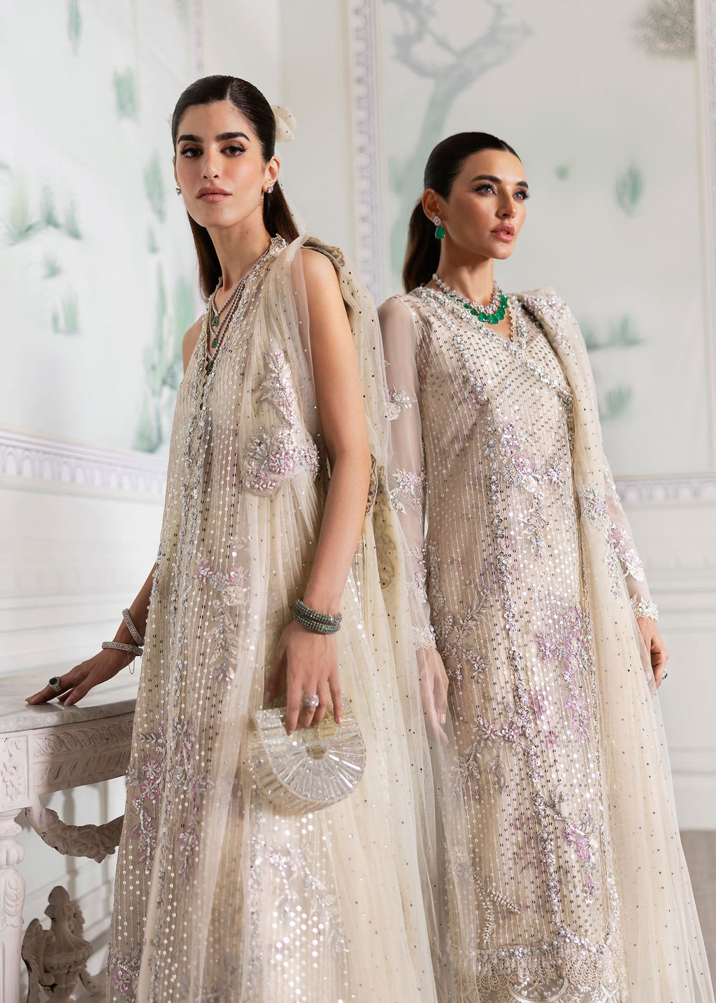 Zarafshan Crystal Embellished 4-Piece Suit
