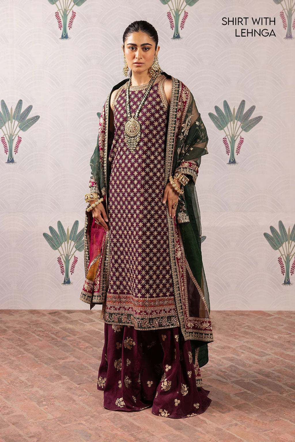 Zarlish Embellished Luxury Chiffon 3-Piece Suit
