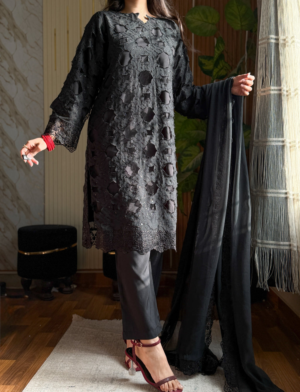 Ayla Chiffon 3 Piece Suit