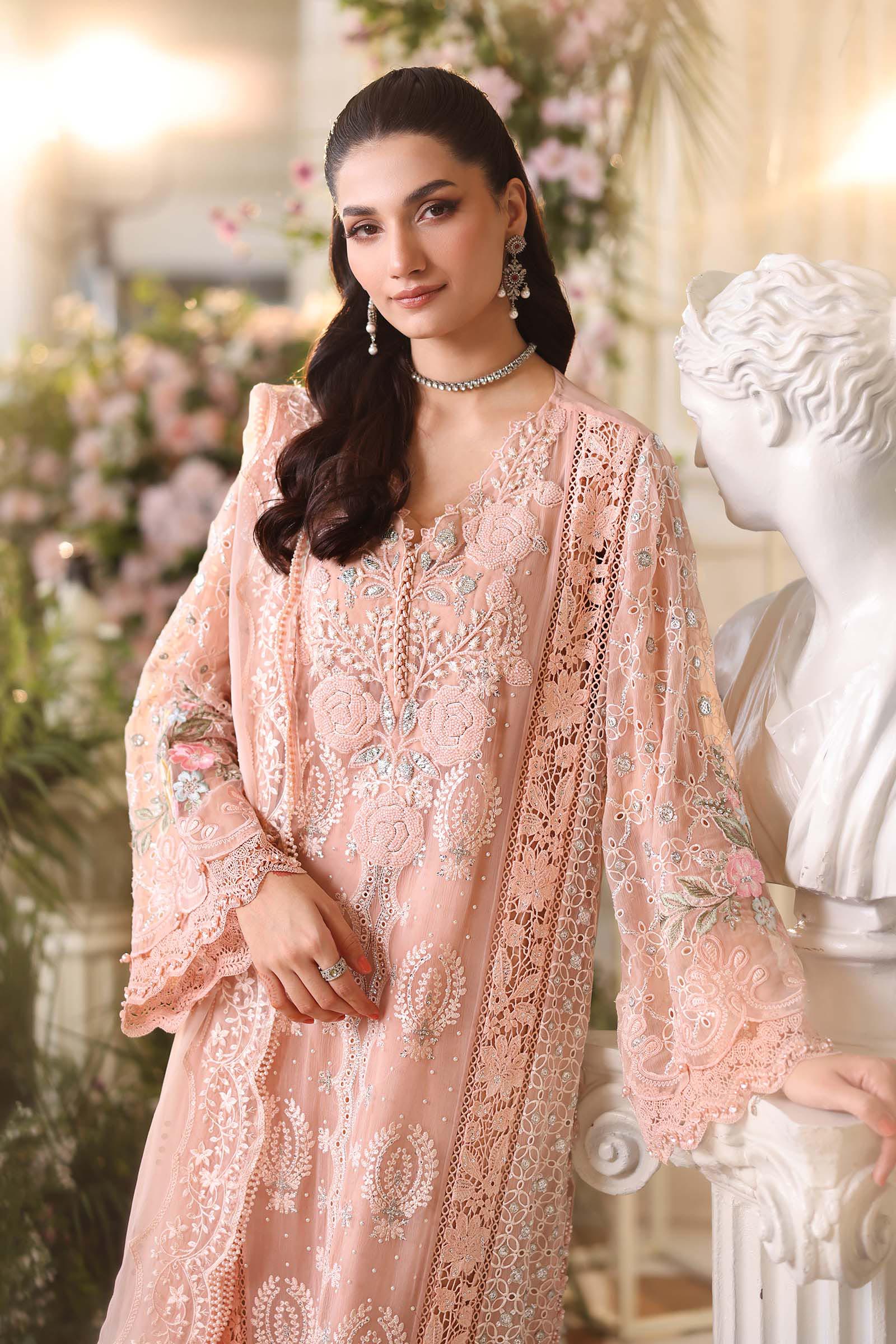 Zarmeher Hand Embellished Luxury Chiffon 3-Piece Suit
