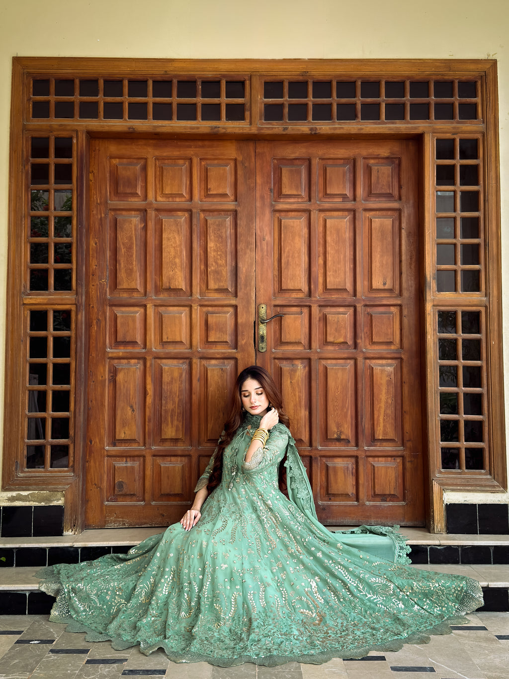 Sahar Sage Green Maxi