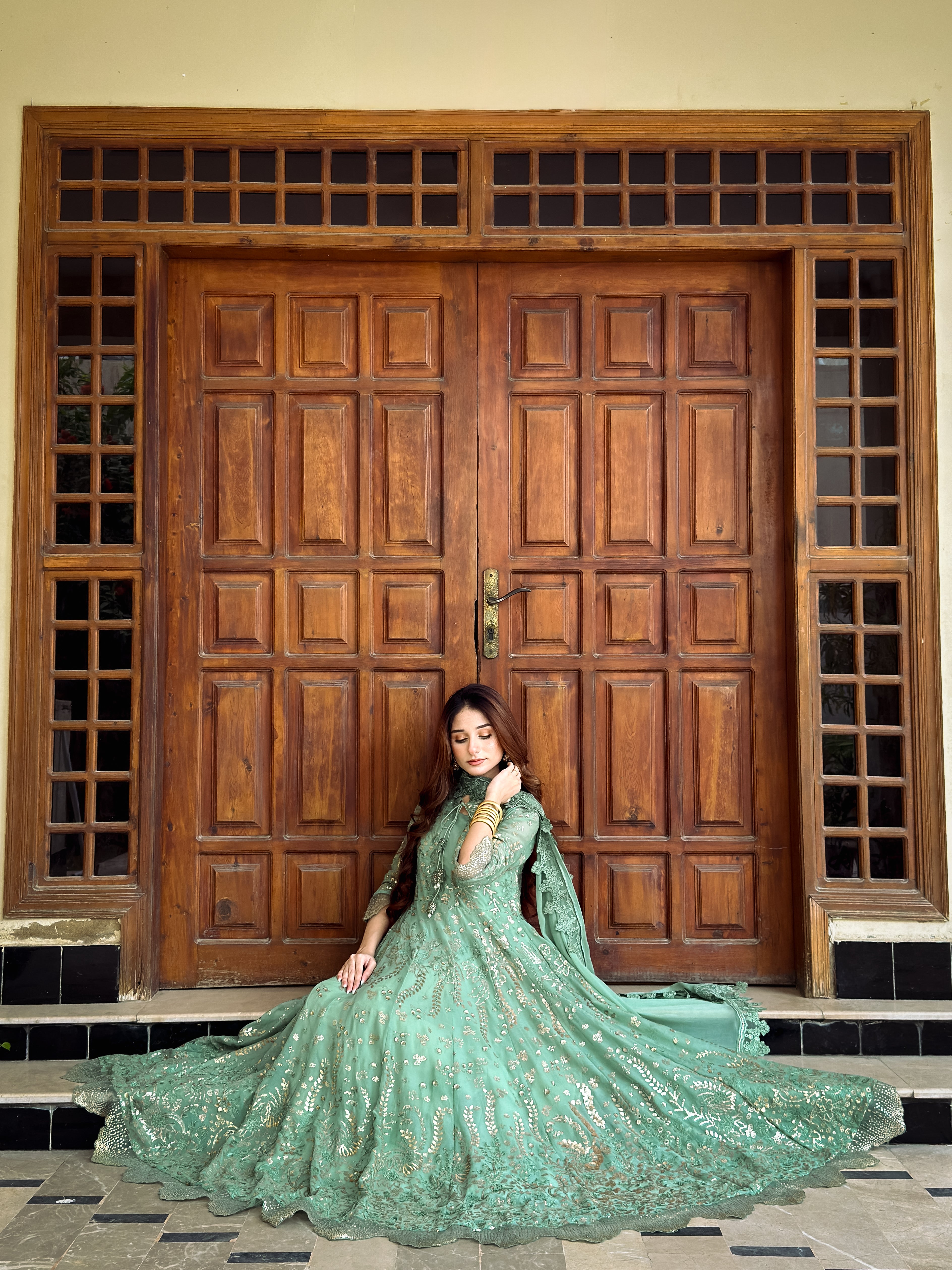 Sahar Sage Green Maxi