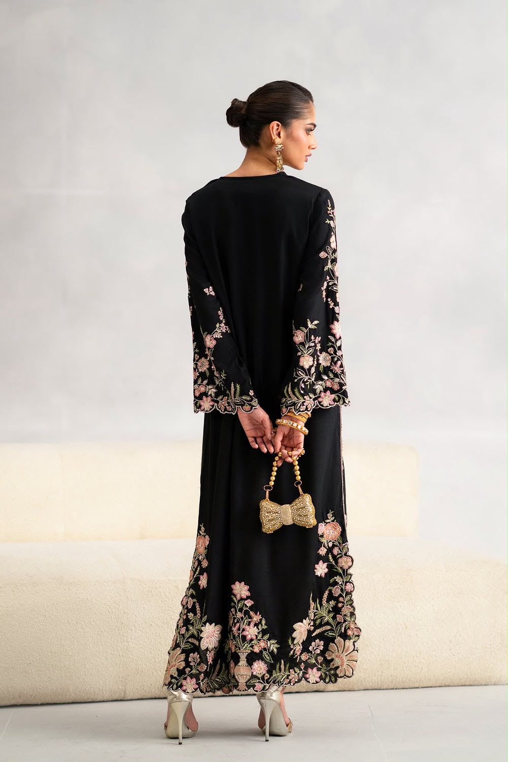 Mahtaab Embroidered Raw Silk 2-Piece Suit