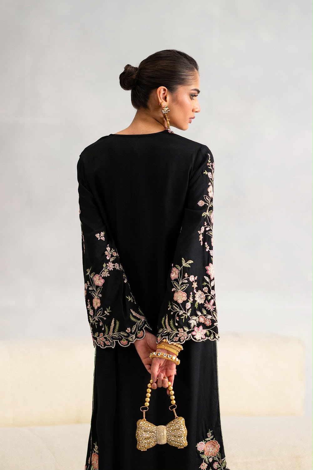 Mahtaab Embroidered Raw Silk 2-Piece Suit